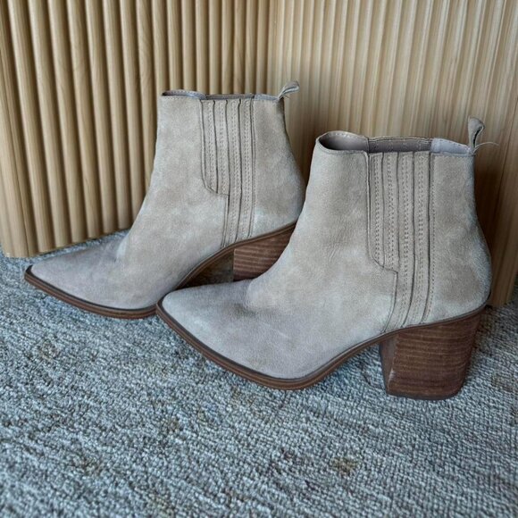 Steve Madden Chandler Suede Pointed Toe Boots - Picture 3 of 6